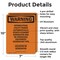 Signmission Interrupting Utility Power Automatically OSHA Warning Sign, Aluminum, 7in W x 10in L, 2PK OS-2PACK-WS-A-710-V-13264 - alternate 3